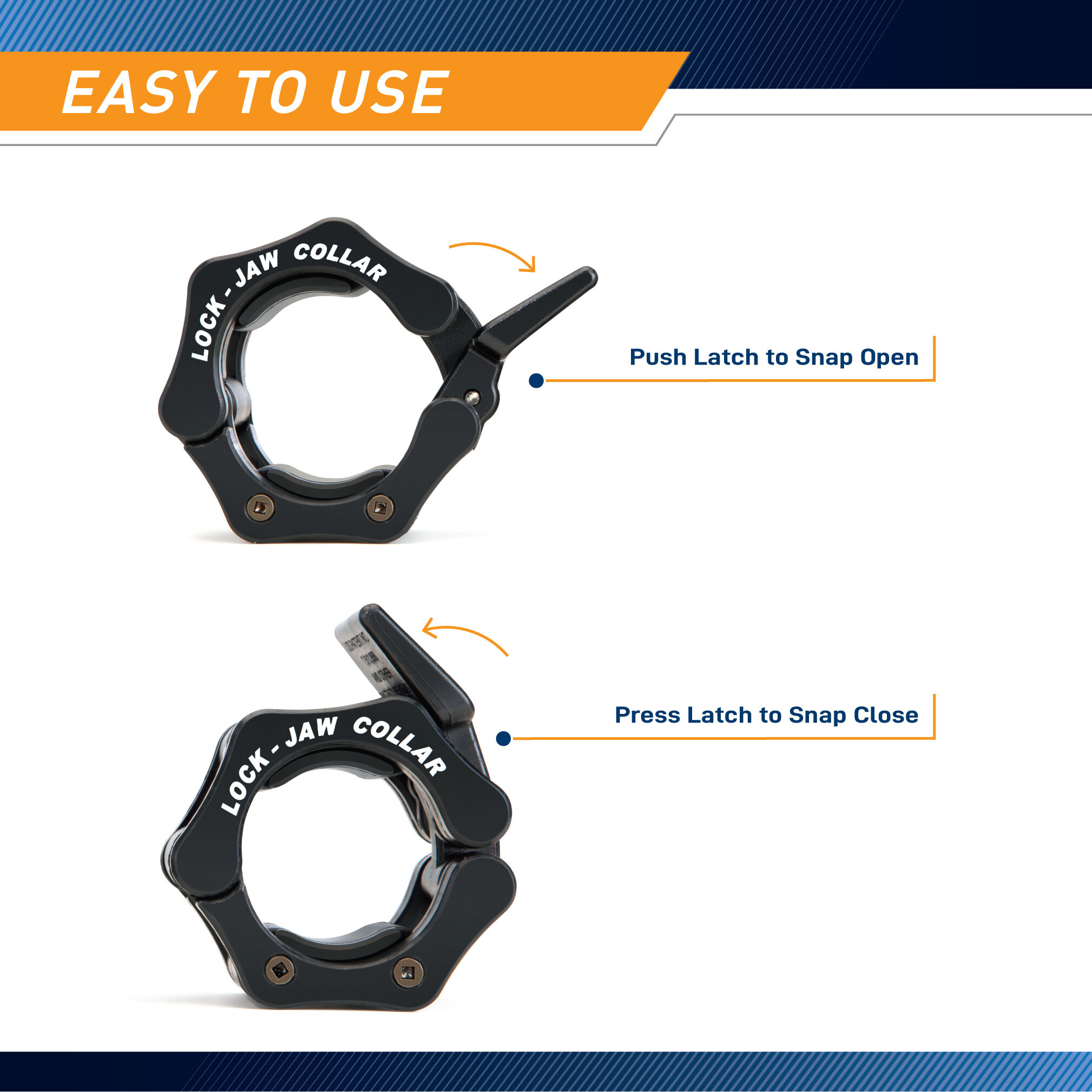Steel Body Lock-Jaw Olympic Weight Collars