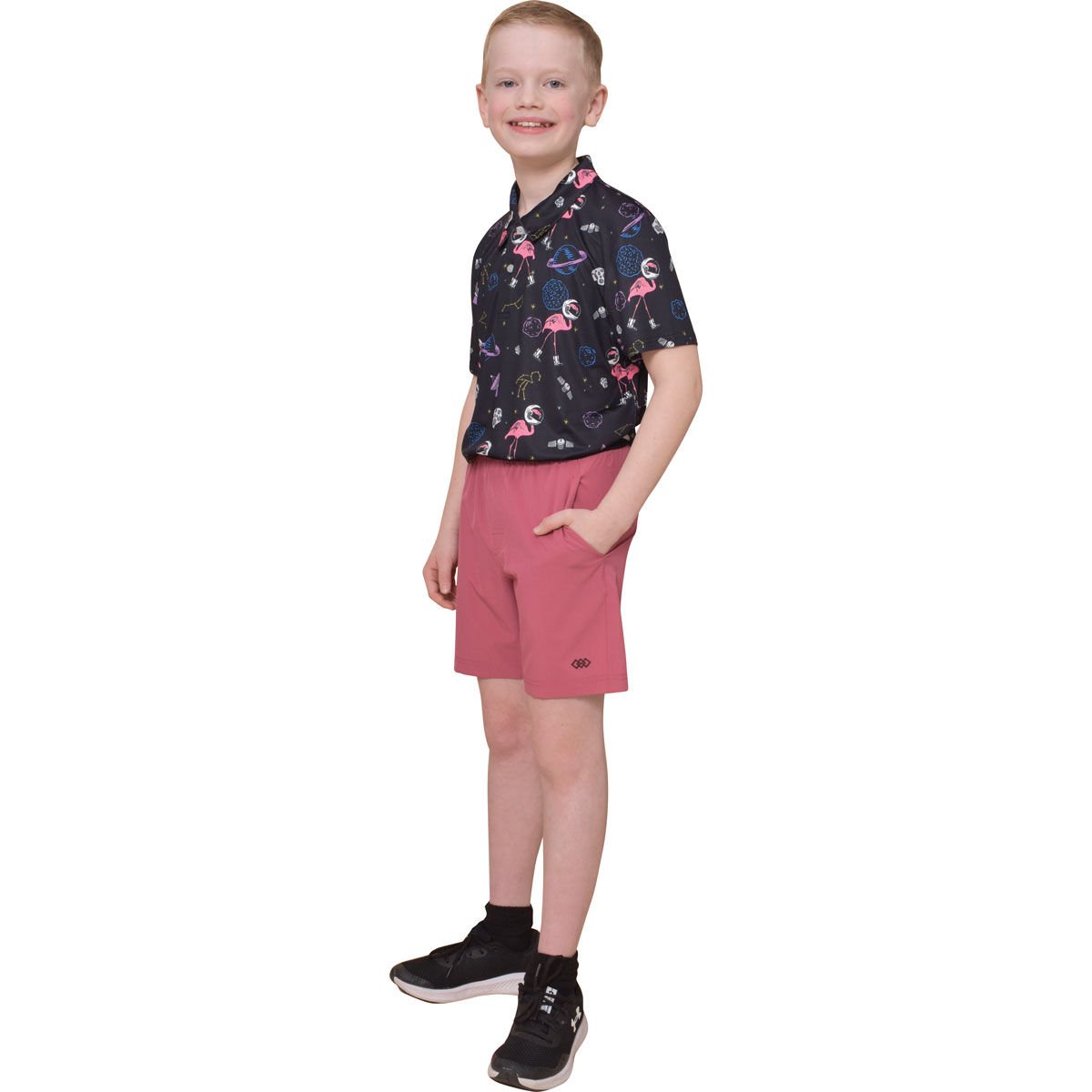 Aeroline Boy's Flamingo Print Polo