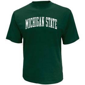 Knights Apparel Men's Short Sleece Michigan State Script Tee