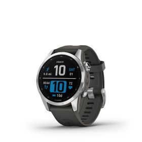 Garmin f?nix® 7S, Silver with Graphite Band