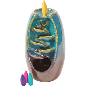 Journey's Edge Ceramic Sankara Stone Waterfall Incense Burner