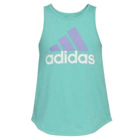 adidas Girls' Curved Hem Tank