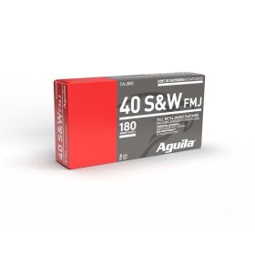 Aguila .40 S&W FMJ 180 Grain Ammunition - 50 Rounds