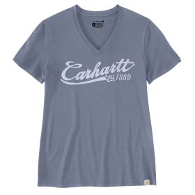 Carhartt Women's Tencel Fiber Series Short-Sleeve Graphic V-neck T-Shirt