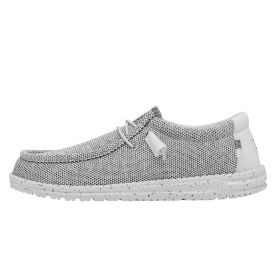 HeyDude Men's Wally Sox Stone White Shoes