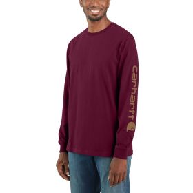 Carhartt Loose Fit Heavyweight Long-Sleeve Logo Sleeve Graphic T-Shirt