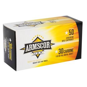 Armscor USA 30 Carbine Ammo 110 Grain Full Metal Jacket
