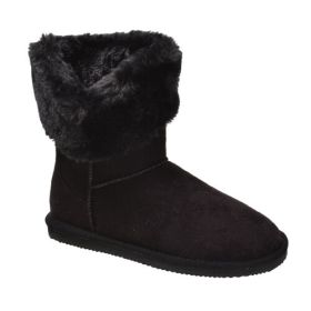 Apres Women's Microfiber Fur Collar Boots