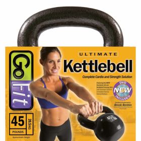 Go Fit 45lb Vinyl Kettlebell