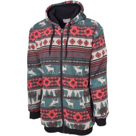 Big Ball Sports Men's Tall Printed Sherpa Lined Jacket