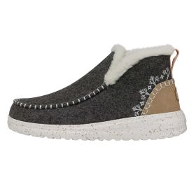 HeyDude Women's Denny Faux Shearling Grey Shoes