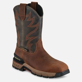 Irish Setter Men's Two Harbors 11-Inch Waterproof Leather Safety Toe Pull-On Boot