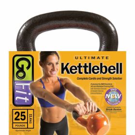 Go Fit 25lb Vinyl Kettlebell