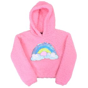 Canyon Creek Girls' Pink Rainbow Sequince Jacket