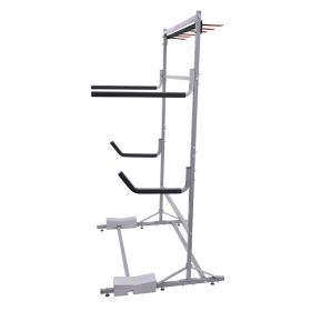 Malone FS Rack Floor Based Storage System 2 Kayak, 2 SUP, 6 Ski Storage Rack