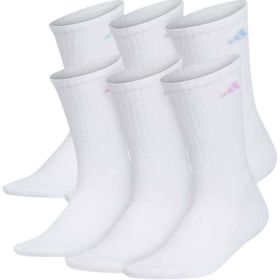 adidas 6 Pack Athletic Cushioned Crew Socks