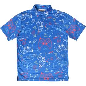 Aeroline Boy's Short Sleeve Print Polo