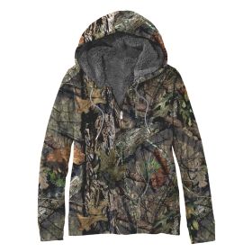 World Famous Men's Camo Full Zip Sherpa Hoody - Mossy Oak Breakup