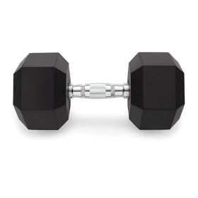 Weider 50lb Rubber Hex Dumbbell