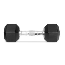 Weider 5lb Rubber Hex Dumbbell