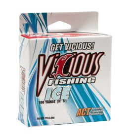 Vicious Fishing PIYL1 Ice ( Hi-Vis Yellow  1lb test  100 yards)