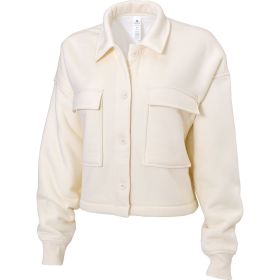 90 Degree Women's Sherpa Lined Crop Top Shacket