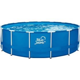 Blue Wave 18' X 52" Teak Frame Pool