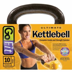 Go Fit 10lb Vinyl Kettlebell