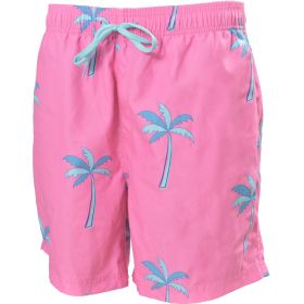 Canyon Creek Men's Pink Palm Tree Print Volley Shorts