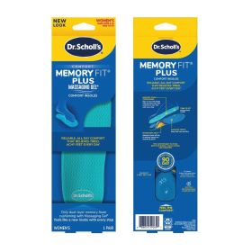 Dr Scholls Women's Memory Fit Plus Massaging Gel Comfort Insoles