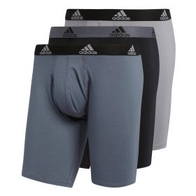 adidas M STR COTTON 3PK LNG BXR BRIEF