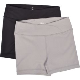 90 Degree Girls' 3" Core Crossover Shorts - 2 pack