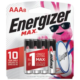 Energizer Max AAA Batteries 8-Pack