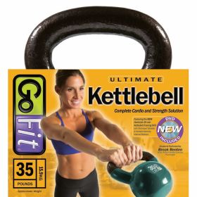 Go Fit 35lb Vinyl Kettlebell