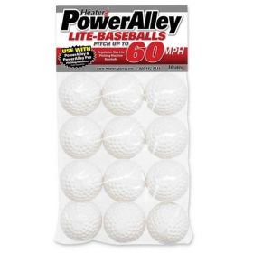 Heater Sports 12pk PowerAlley 60 MPH White Lite Baseballs